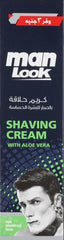 Man Look Shaving Cream For Senstive Skin With Aloe Vera, 90 gm