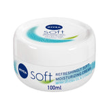 NIVEA SOFT MOISTURIZING CREAM FACE/BODY/HANDS 100ML 30%OFF