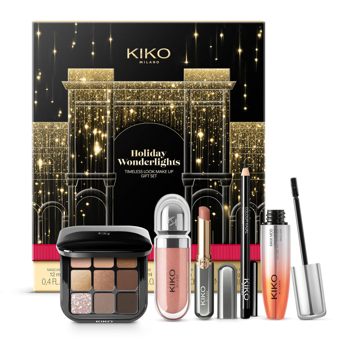 KIKO Milano Holiday Wonderlights Timeless Look Makeup Gift Set