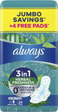 ALWAYS ULTRA 3IN1 HERBAL FRESHNESS ULTRA THIN EXTRA LONG SANITARY PAD  24 PADS