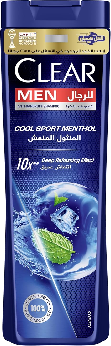 CLEAR MEN ANTI-DANDRUFF SHAMPOO COOL SPORT MENTHOL 360ML