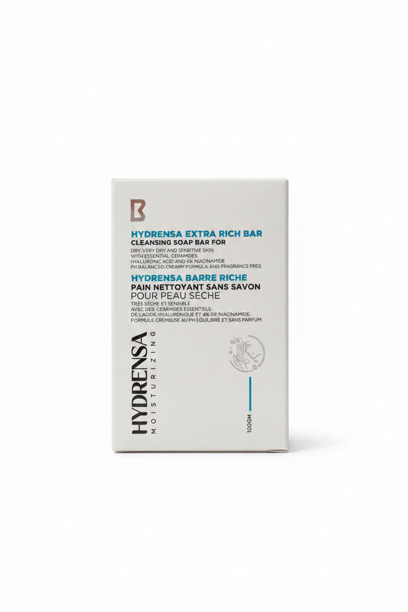 hydrensa moisturizing extra rich bar cleansing soap 100 gm
