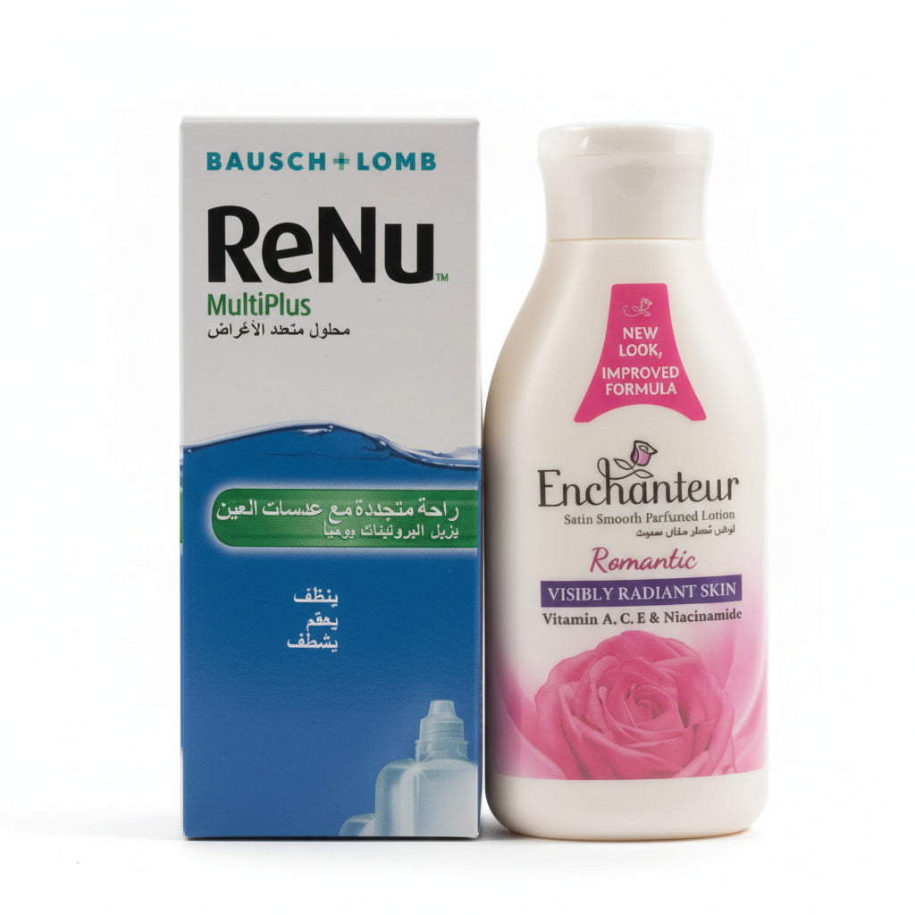 RENU MULTIPLUS 240ML + ENCHANTEUR ROMANTIC BODY LOTION250ml