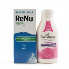RENU MULTIPLUS 240ML + ENCHANTEUR ROMANTIC BODY LOTION250ml