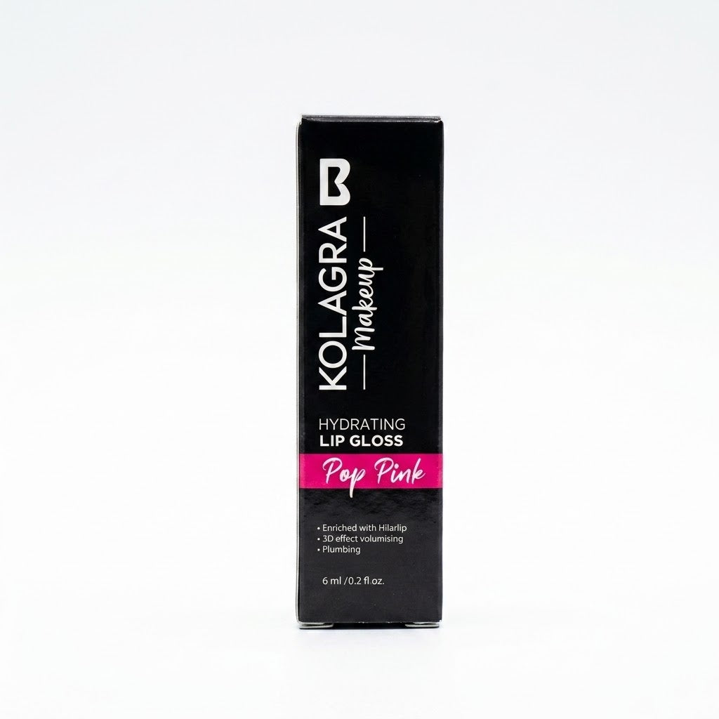 KOLAGRA MAKEUP POP PINK LIP GLOSS 6ML