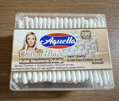 AQUELLA COTTON BUDS 200 PCS (RECTANGULAR)