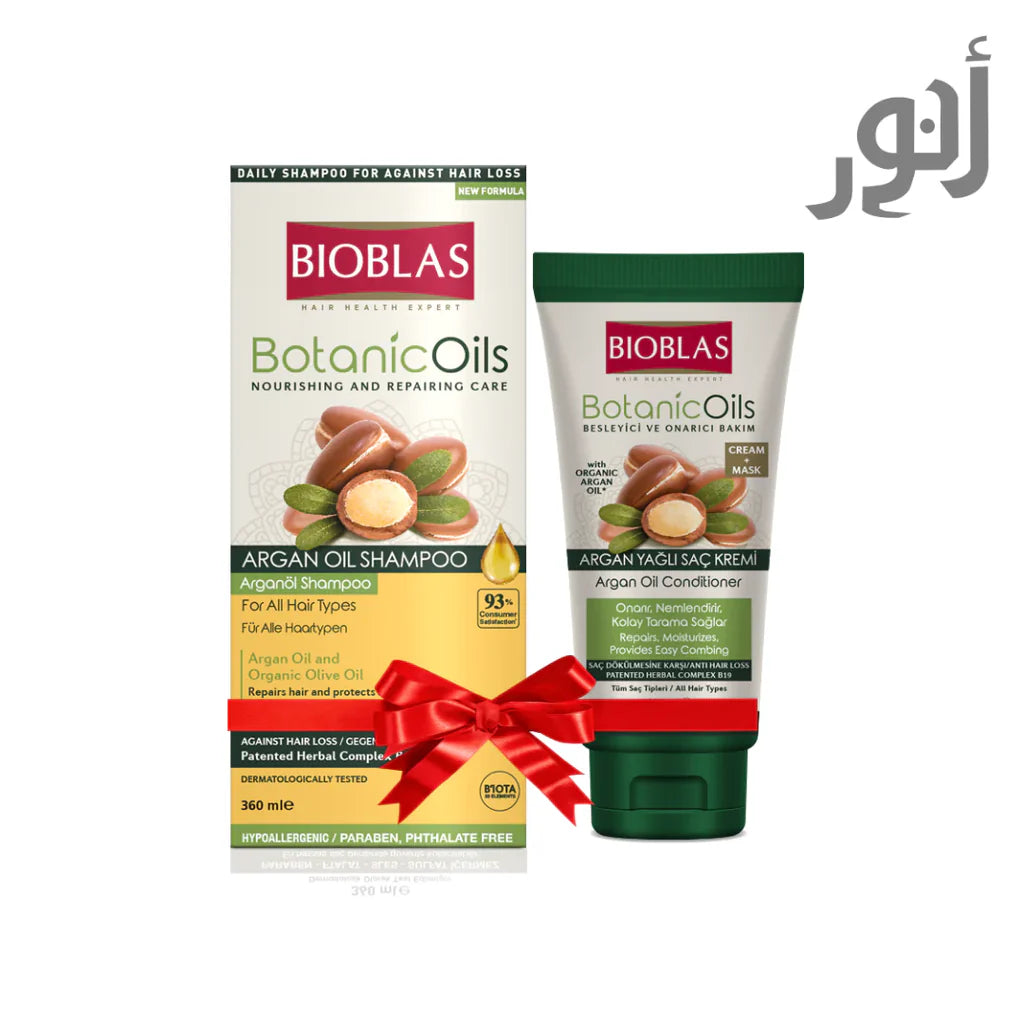 BIOBLAS Olive Oil Shampoo 360 ml + BIOBLAS Argan Oil Conditioner 200 ml