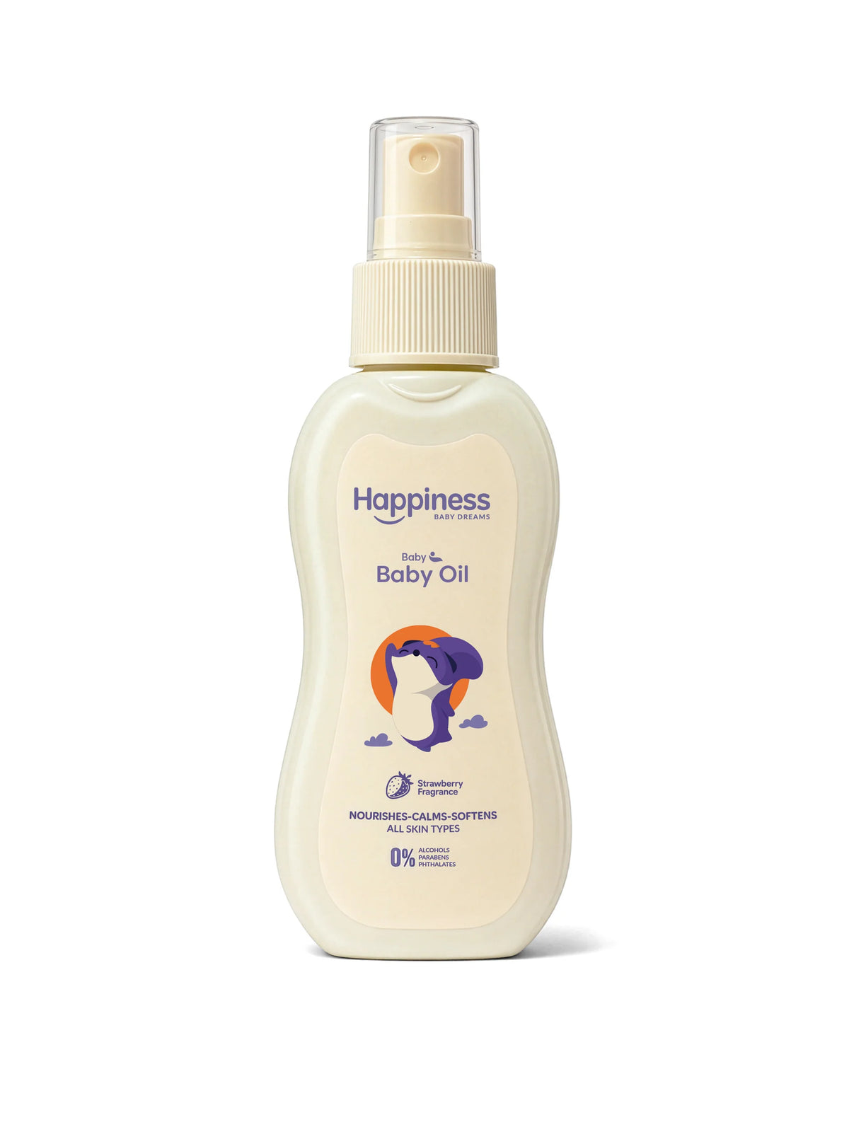 HAPPINESS BABY OIL STRAWBERRY 120 ML