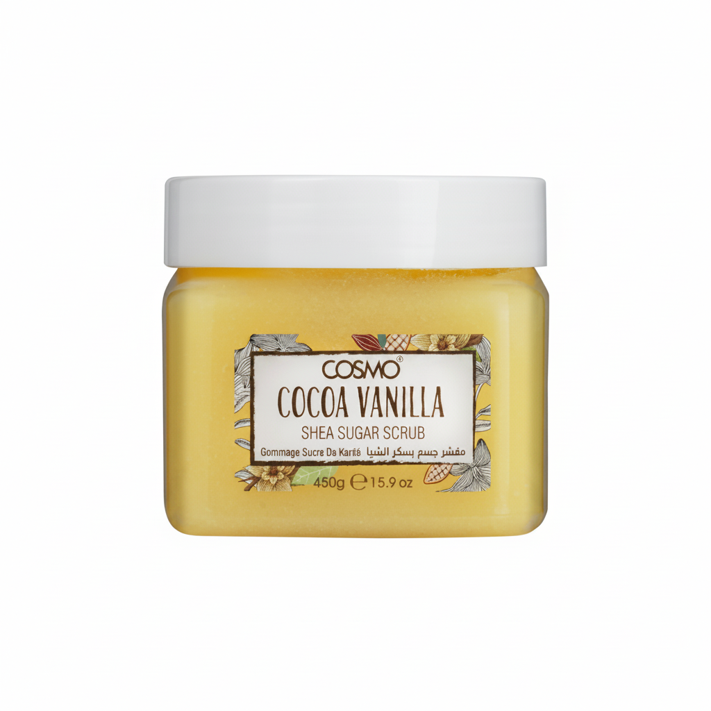 COSMO COCOA VANILLA SHEA SUGAR SCRUB 450G