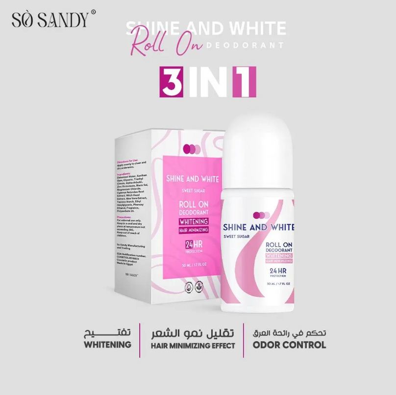 So Sandy Shine and White Roll On – Sweet Sugar 50ml