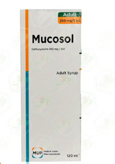 MUCOSOL 250 MG/ 5ML 120CC ADULT SYRUP