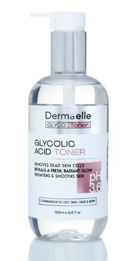 DERMAELLE PH3.6 GLYCOLIC ACID TONER 350ML