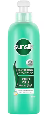 SUNSILK LEAVE ON CREAM DEFINED CURLS 200ML