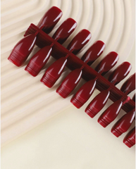SHEIN RED NAILS 7444