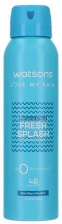 WATSONS LOVE MY SKIN FRESH SPLASH DEODORANT 150ML