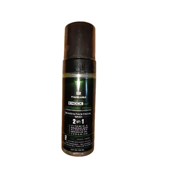 TWELVEA KNOCK OUT BEARD&FACIAL WASH 150ML