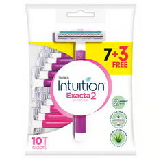 SCHICK INTUITION EXACTA2 SENSITIVE 7+3FREE 10RAZORS