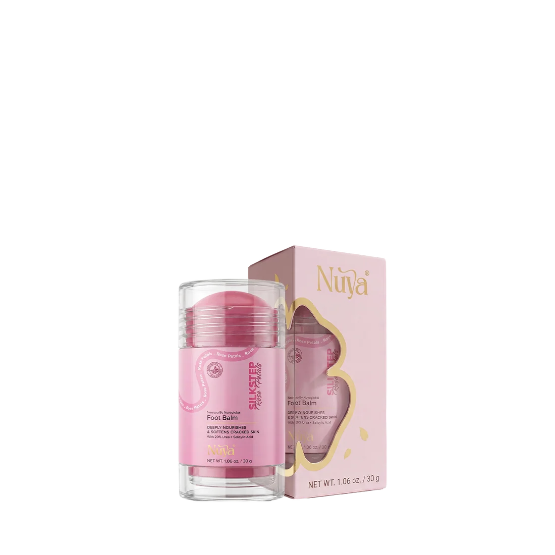 NUYA SILK STEP FOOT BALM 30GM(DARK PINK)