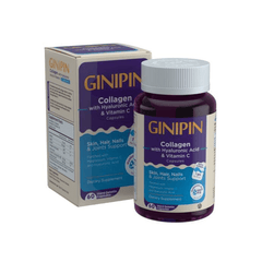 GINIPIN COLLAGEN WITH HYALURONIC ACID & VITAMIN C 60 CAPSULES OFFER