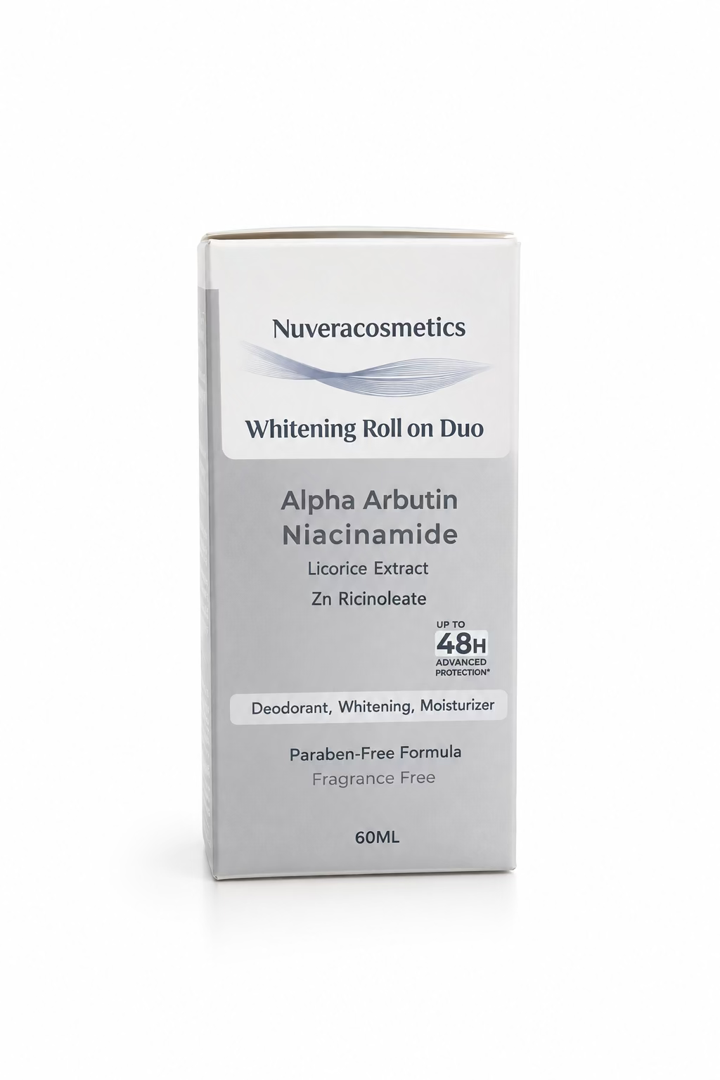 NUVERACOSMETICS FRAGRANCE FREE ROLL ON 60ML