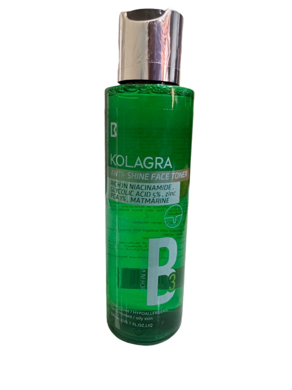 KOLAGRA ANTI SHINE FACE TONER 3 IN 1 200ML