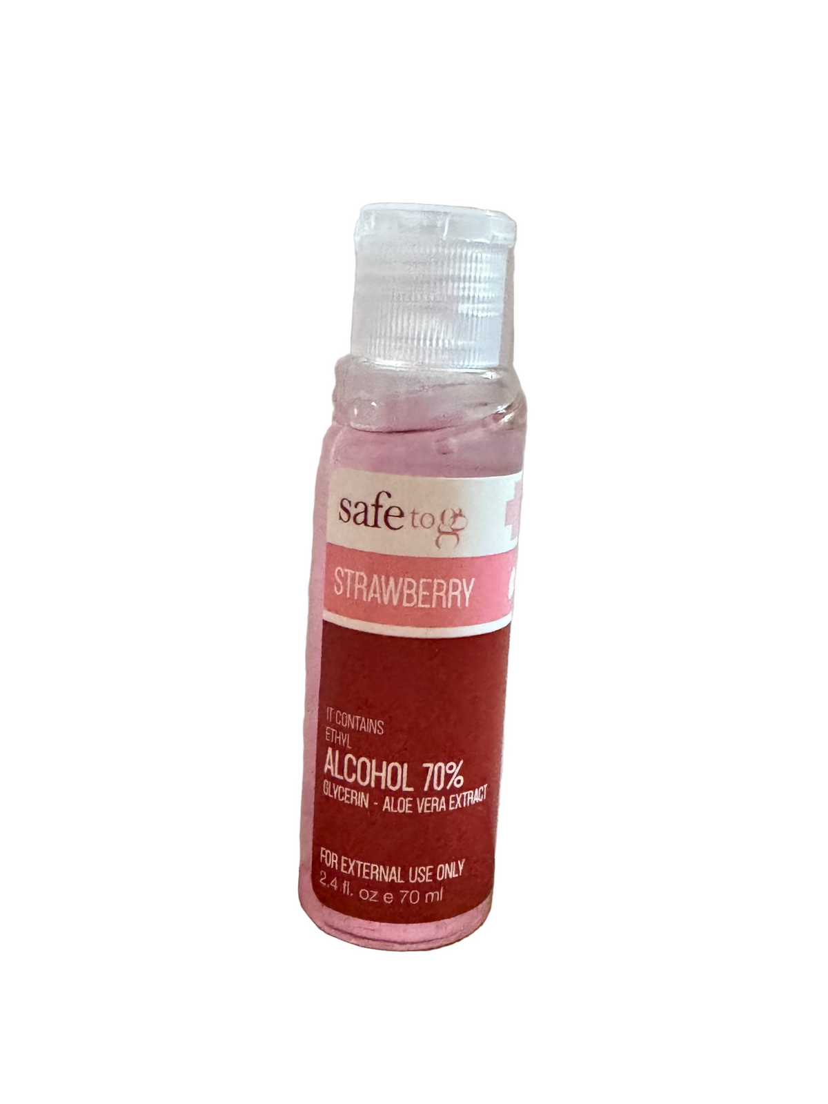 SAFE TO GO STRAWBERRY ALCOHOL 70% 70ML