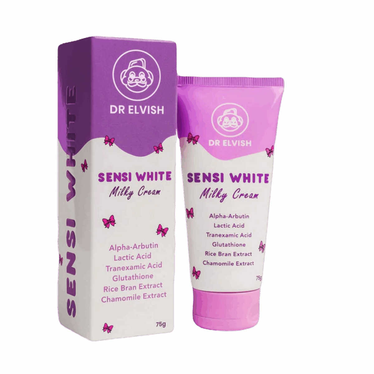 DR ELVISH SENSI WHITE MILKY CREAM 75GM