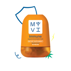 MY VI IMMUNE DIETARY SUPPLEMENT 60PC ORANGE FLAVOR