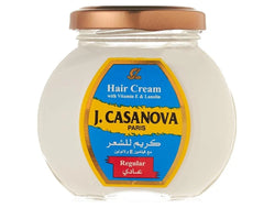 J.CASANOVA HAIR CREAM WITH VITAMIN E& LANOLIN REGULAR 150GM