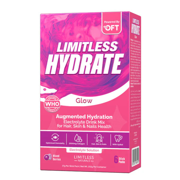 LIMITLESS HYDRATE GLOW MIXED BERRIES 6 STICK PACKS