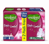 MOLPED FRESH&COMFORT ULTRA THIN 22PADS EXTRA LONG 8H ODOR CONTROL