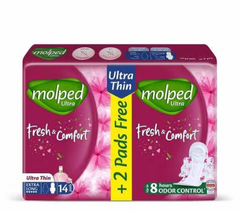 MOLPED FRESH&COMFORT ULTRA THIN 14PADS EXTRA LONG
