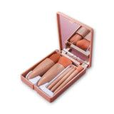 5PCS MAKEUP BRUSH SET WITH MIRROR BOX