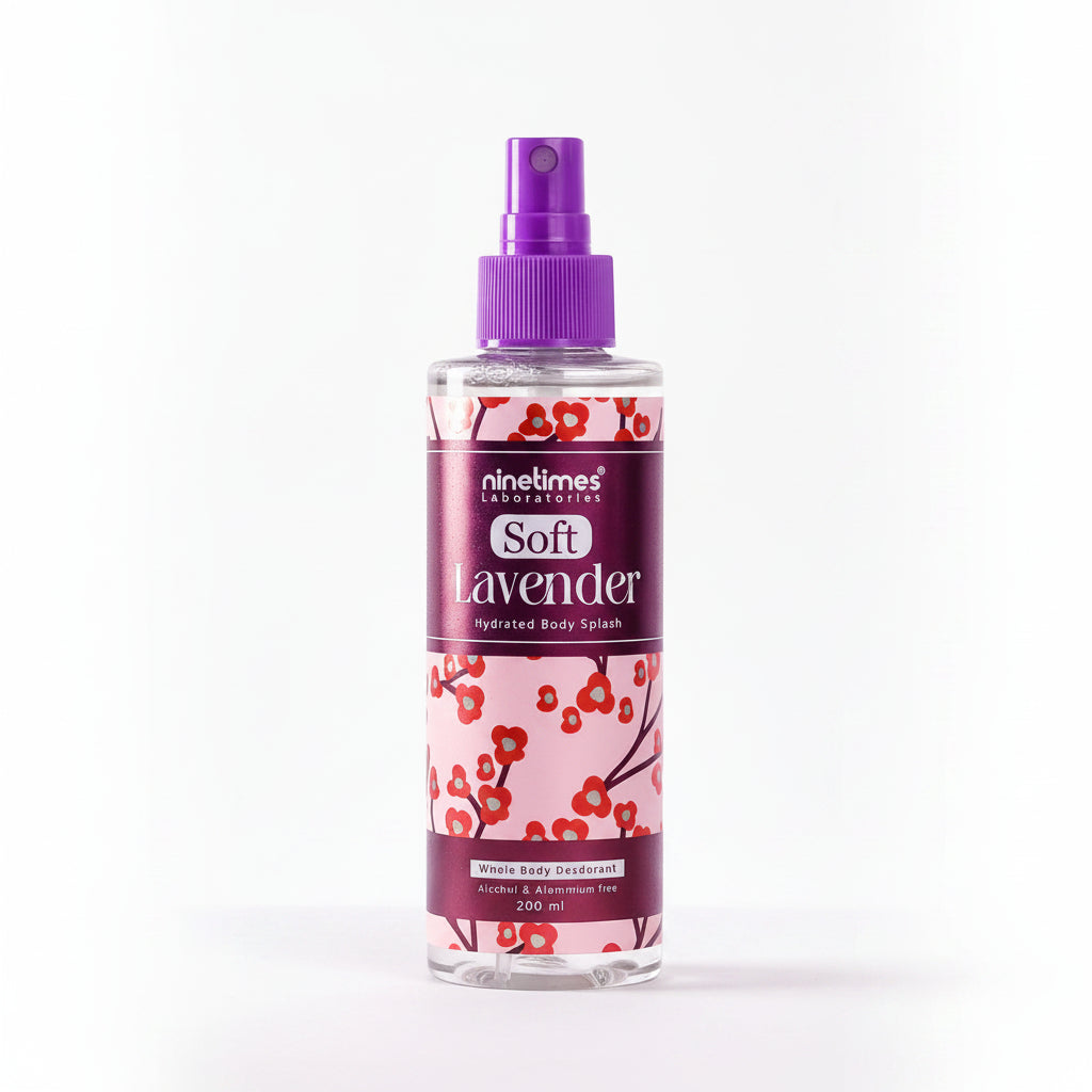 NINETIMES BODY SPLASH  SOFT LAVENDER  200ML