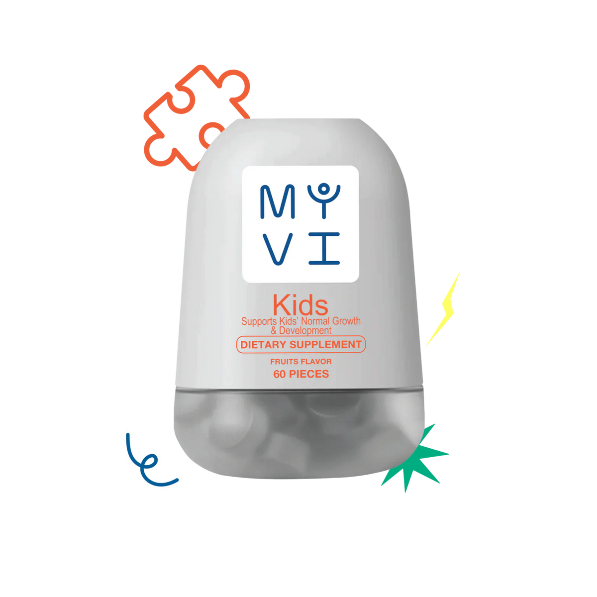 MY VI KIDS DIETARY SUPPLEMENT 60PC FRUITS FLAVOR