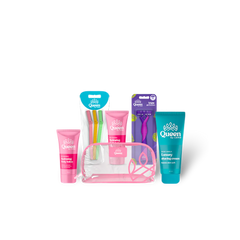QUEEN BY LORD BAG (SHAVING CREAM+2 BODY LOTION+EYEBROW RAZOR+TRIPLE BLADES)