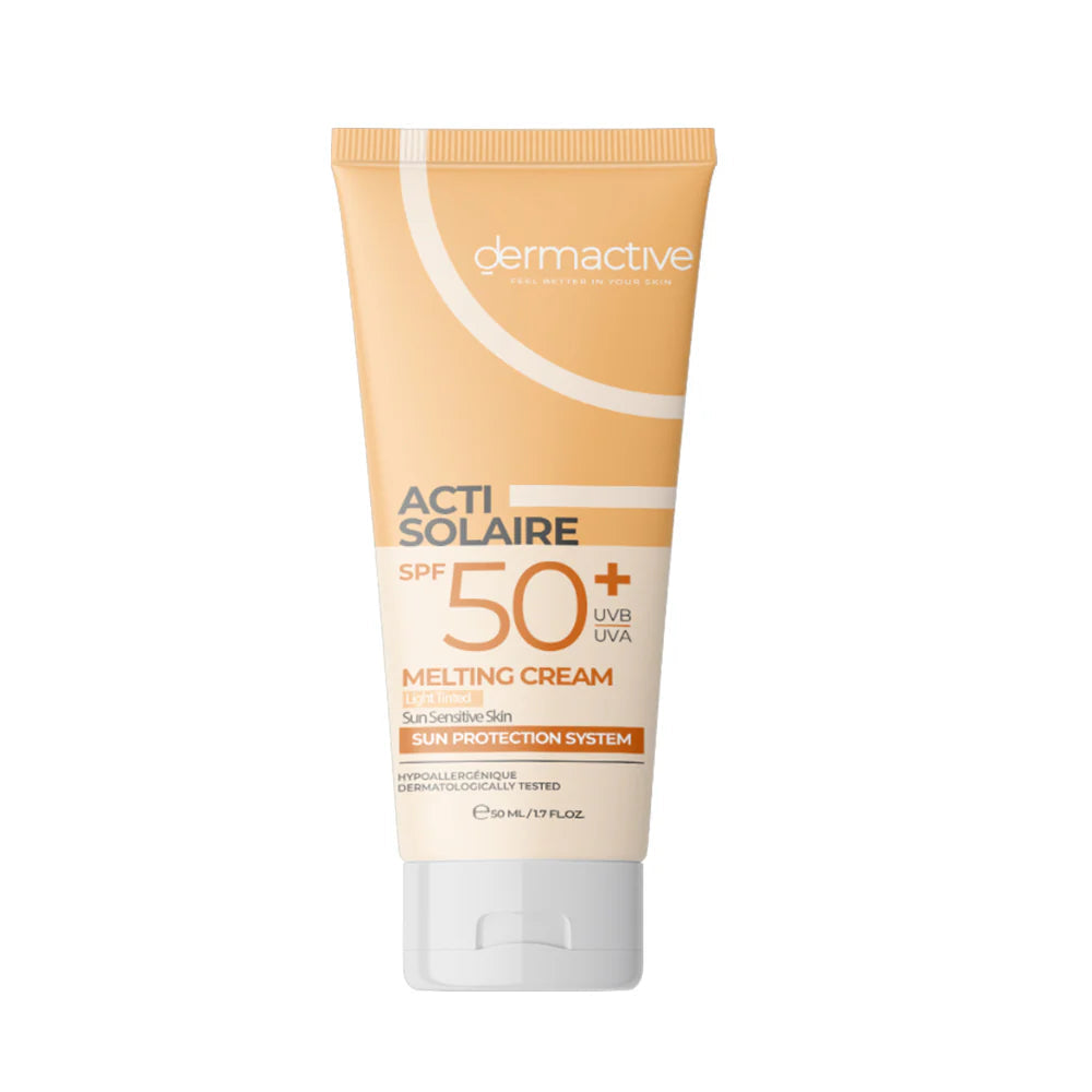 DERMACTIVE ACTI SOLAIRE SPF50+ UVB UVA ULTRA MELTING CREAM LIGHT TINTED 50ML