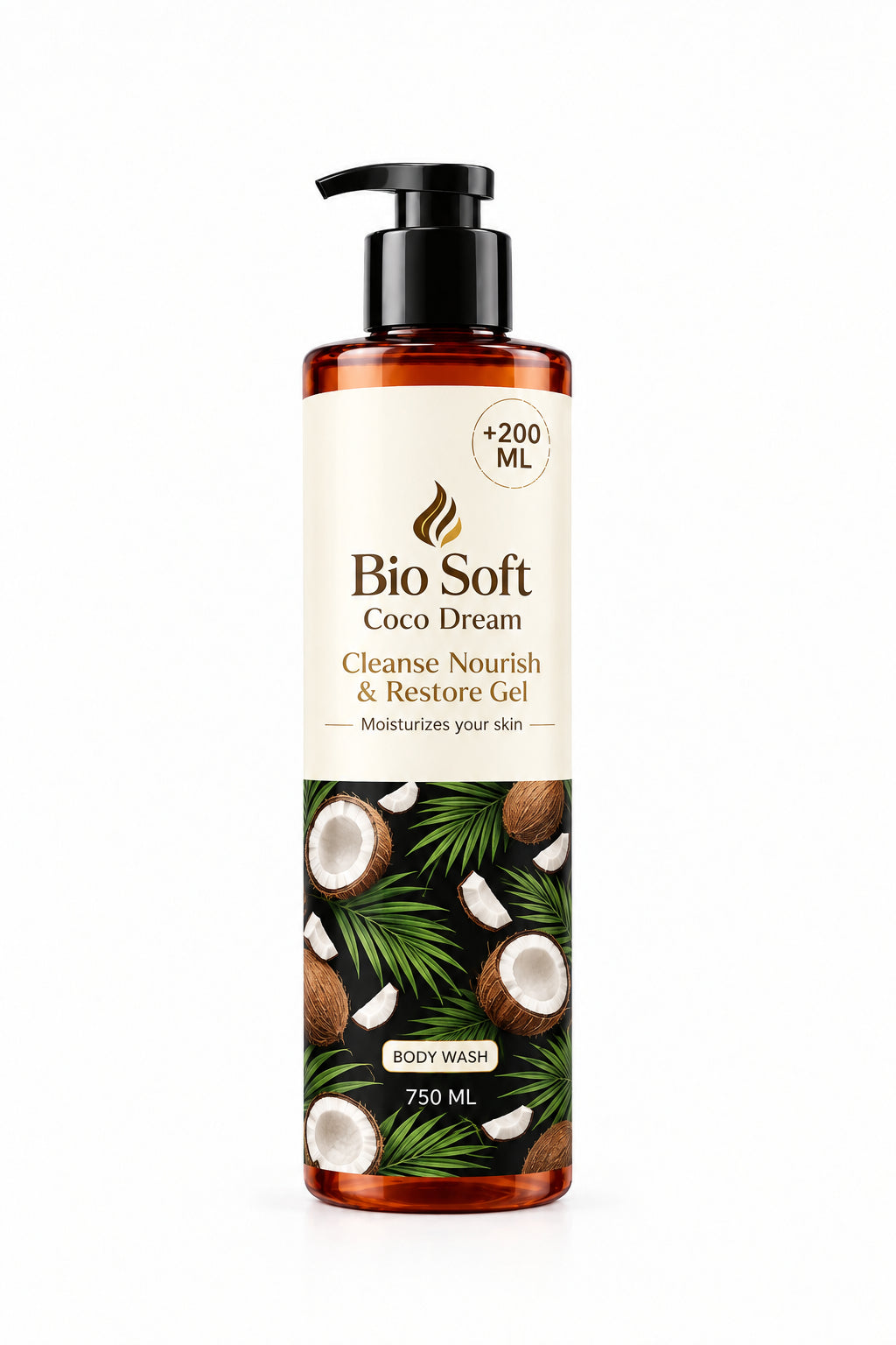 BIO SOFT COCO DREAM SHOWER GEL 750ML+200ML