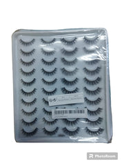 SHEIN MANGA LASHES, (WHITE) 20PAIRS MIX TYPE FALSE EYELASHES