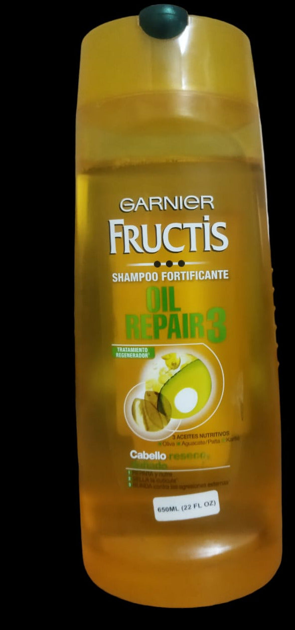 GARNIER FRUCTIS OIL REPAIR 3 SHAMPOO FORTIFICANTE 650ML
