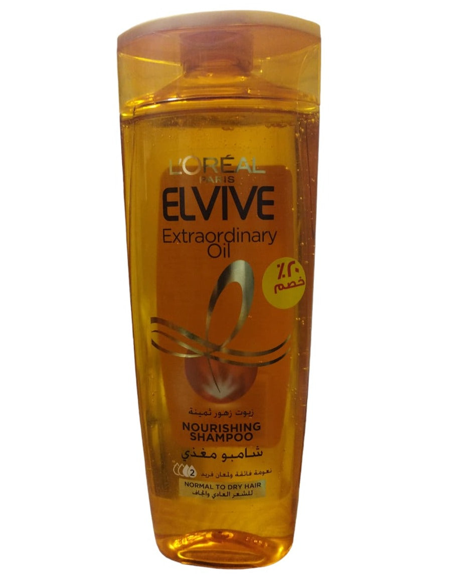 LOreal Paris Elvive Extraordinary Oil Shampoo, Normal to Dry, 400 ML DISC 20%