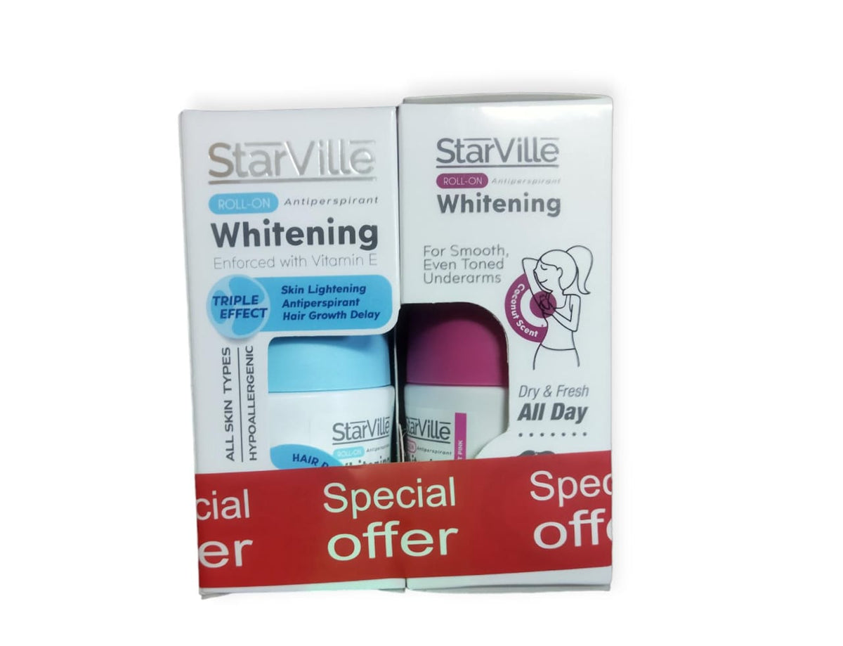 Starville Roll-On LIGHT PINK + HAIR REDUCER OFFER 50ML