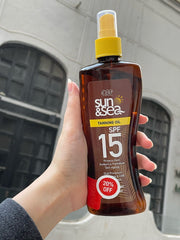 Eva Sun & Sea Tanning Oil Spray SPF 15 - 200 ml 20%OFF