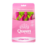 QUEEN TRIPLE BLADE RAZOR WITH MOISTURIZING STRIP (6+2) Q148