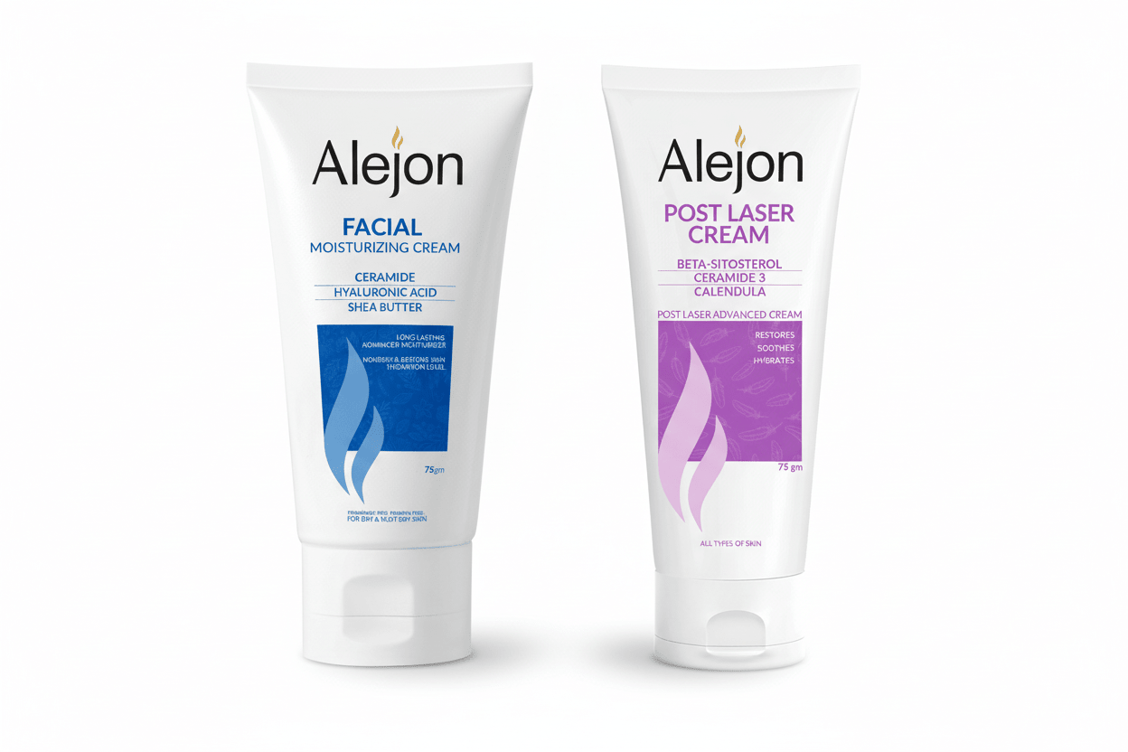 ALEJON FACIAL MOISTURIZING CREAM 75ML + POST LASER CREAM 75GM OFFER - Anwar Store