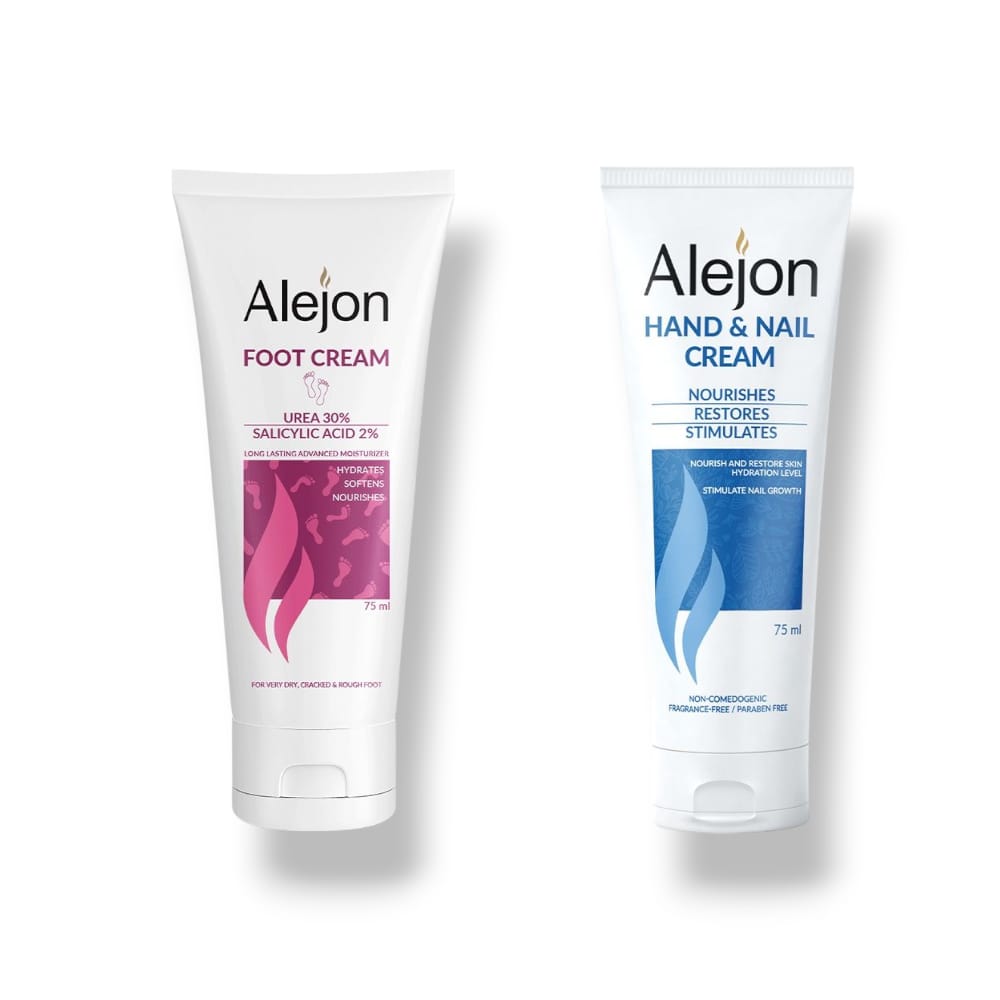 ALEJON FOOT CREAM 75ML + ALEJON HAND & NAIL CREAM 75GM OFFER - Anwar Store