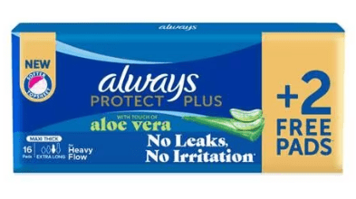 ALWAYS PROTECT PLUS 16+2 FREE MAXI THICK WITH ALOE VERA - Anwar Store