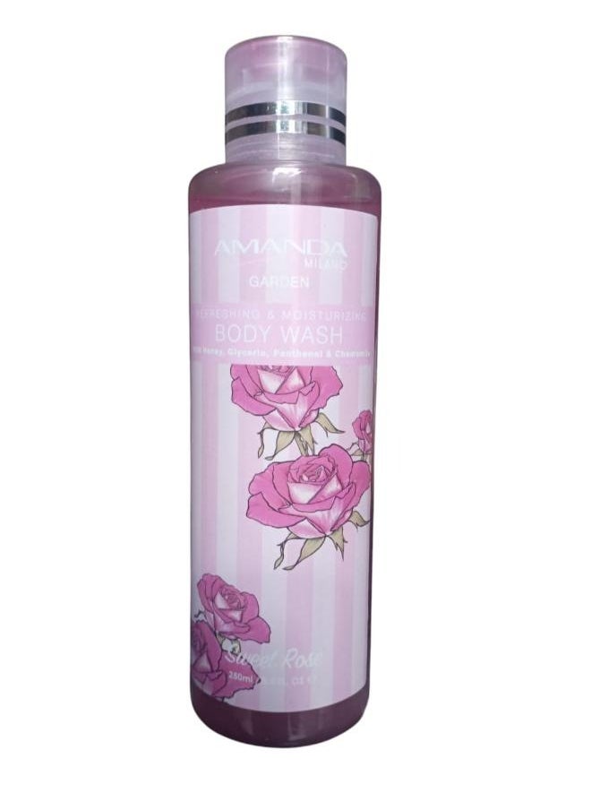 AMANDA GARDEN BODY WASH SWEET ROSE 250ML - Anwar Store