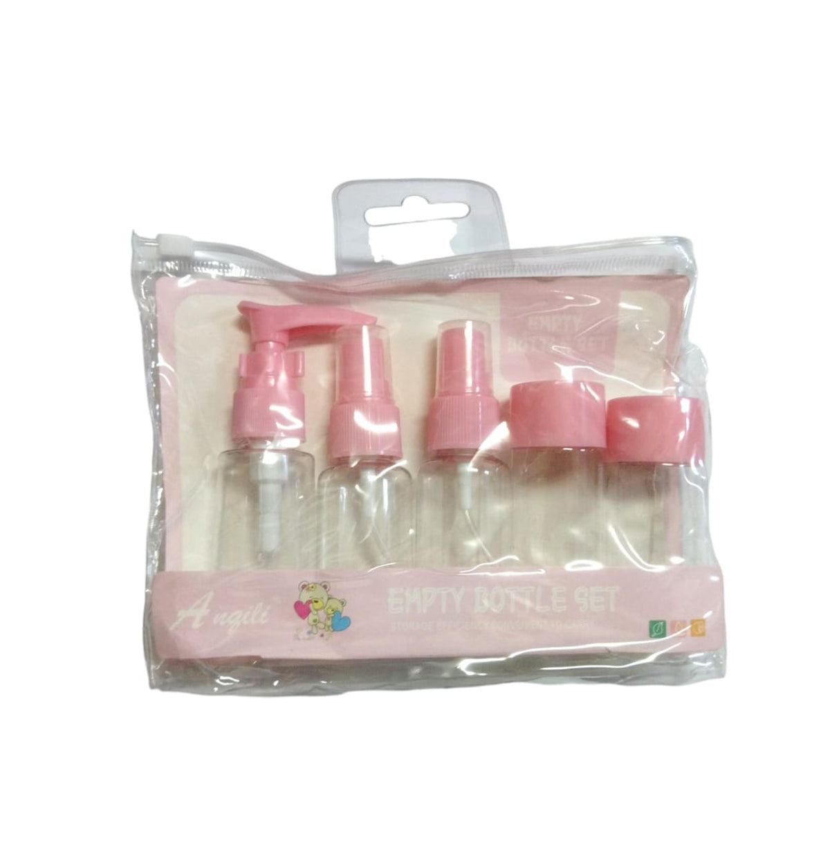 ANGILI EMPTY BOTTLE SET 5PCS (PINK) - Anwar Store
