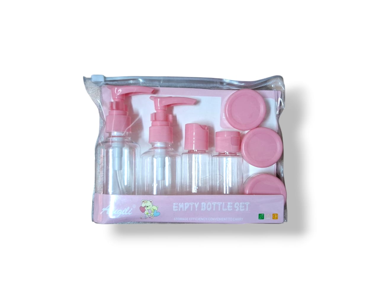 ANGILI EMPTY BOTTLE SET 7PCS (PINK) - Anwar Store